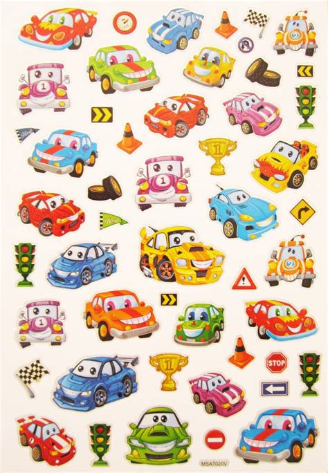 Kids Car Stickers and Car Sticker Album for by TheCraftBoxforKids