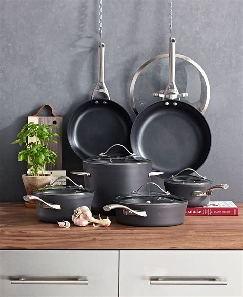 Calphalon Contemporary Nonstick 11-Pc. Cookware Set in 2020 | Cookware ...