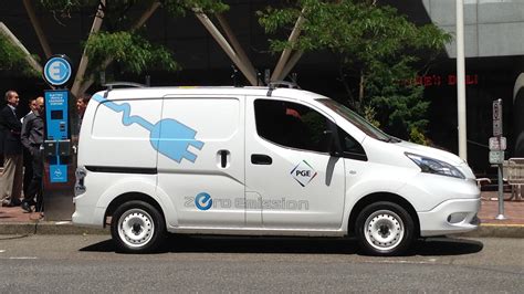 Driving Nissan e-NV200 All-Electric Small Commercial Van