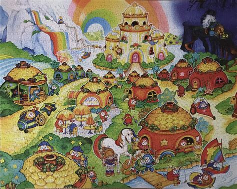 Rainbowland(Rainbow Brite) - Hallmark, 1000pc. Had a few pieces that weren’t fully cut and some ...