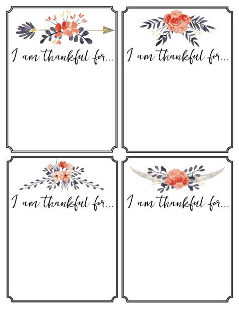 Thankful printable cards thanksgiving tradition – Artofit