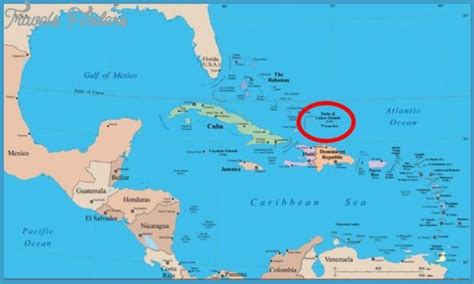 Turks and Caicos Map - Travel - Map - Vacations - TravelsFinders.Com