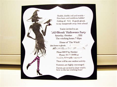 Costume Party Invitation Wording New Jen S Happy Place Hallowee ...