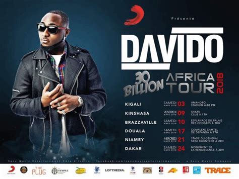 Davido And Sony Music Release Dates for His African Tour - Nightlife.ng ...