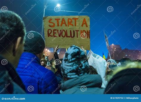 Day 4 Anti-corruption Protests in Bucharest Editorial Photography ...