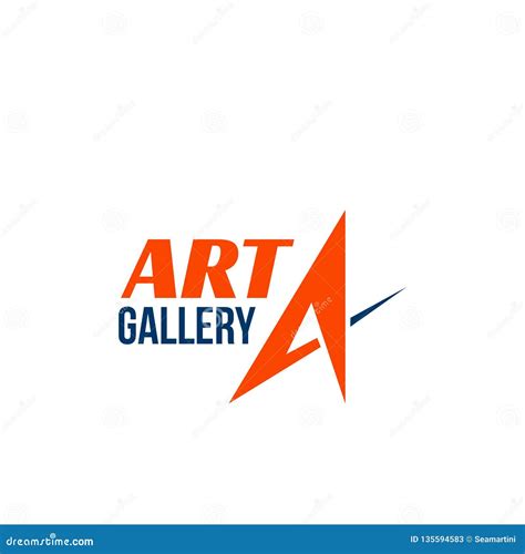 Vector Sign for Art Gallery Stock Vector - Illustration of artistic, hand: 135594583