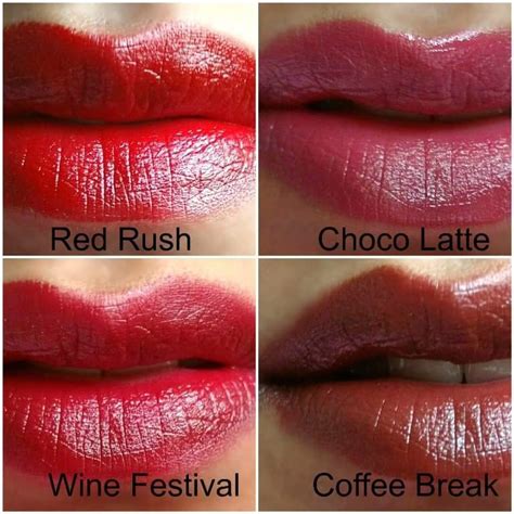 Maybelline Red Rush , Choco Latte , Wine Festival And Coffee Break ...