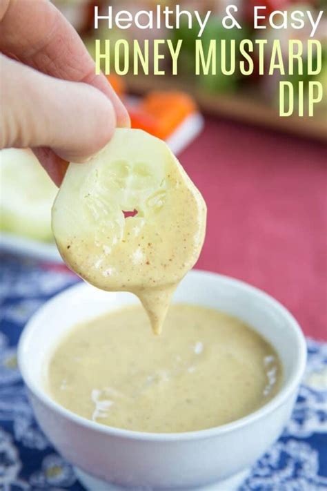 Healthy Honey Mustard Dip Recipe - 3 Ingredients!