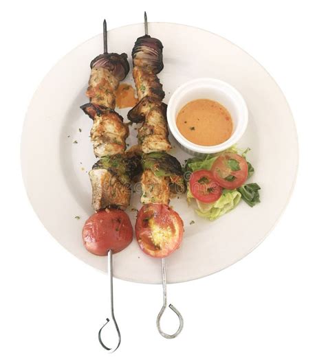 Chicken Kebab, Skewers, Barbecue, Isolated Stock Photo - Image of grilling, barbecued: 159397016