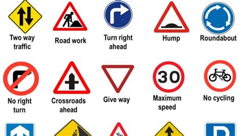 Learn the meanings that “traffic symbols and signs” have to you