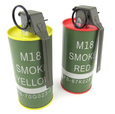 G&G M18 Smoke Grenade BB Can Set - Red/Yellow – Airsoft Atlanta