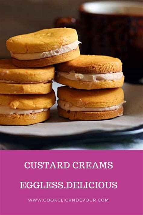 Homemade Custard Creams Recipe | Cook Click N Devour!!!