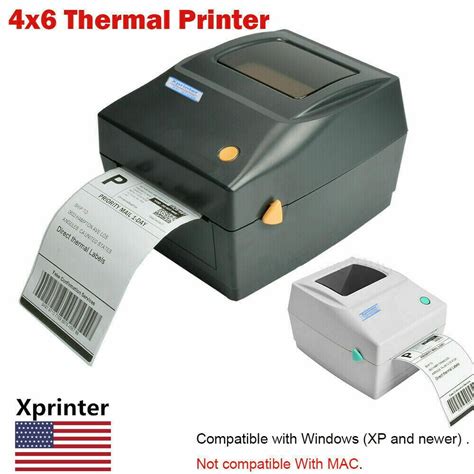 Label Printer, 4x6 Thermal Printer, Commercial Direct Thermal High ...