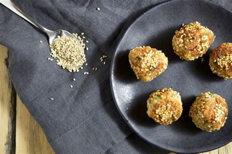 Sesame Salmon Balls with Ginger Tahini Dipping Sauce + Paleo Home ...