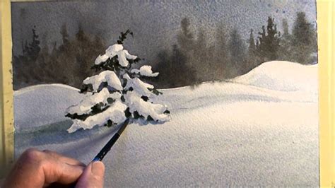 Beginners how to paint Snow - YouTube