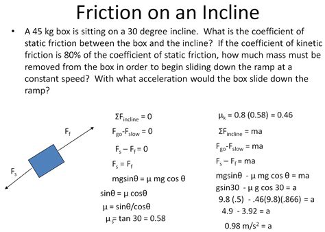 Inclined Plane Friction Calculator - CALCULATOR PWQ