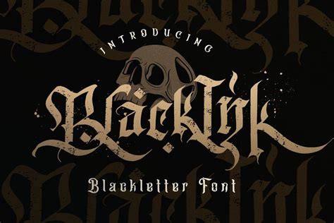 Blackink - Blackletter Font | Hand lettering styles, Lettering style, Handwritten quotes