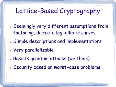 PPT - Lattice-Based Cryptography PowerPoint Presentation, free download - ID:5656314