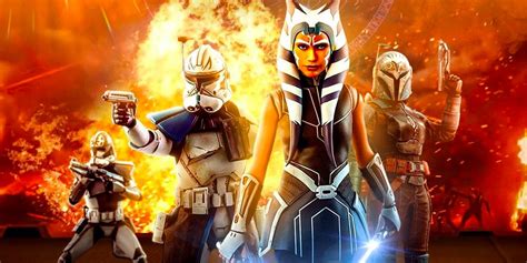 Ahsoka Fan Poster Imagines Clone Wars Flashback With Bo-Katan & Rex