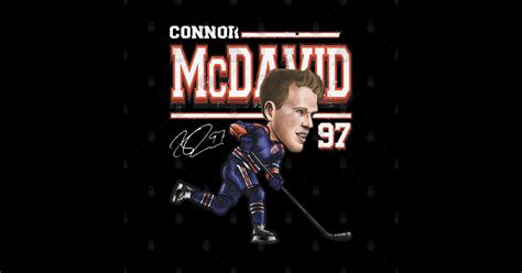 Connor McDavid Edmonton Cartoon - Connor Mcdavid - Sticker | TeePublic