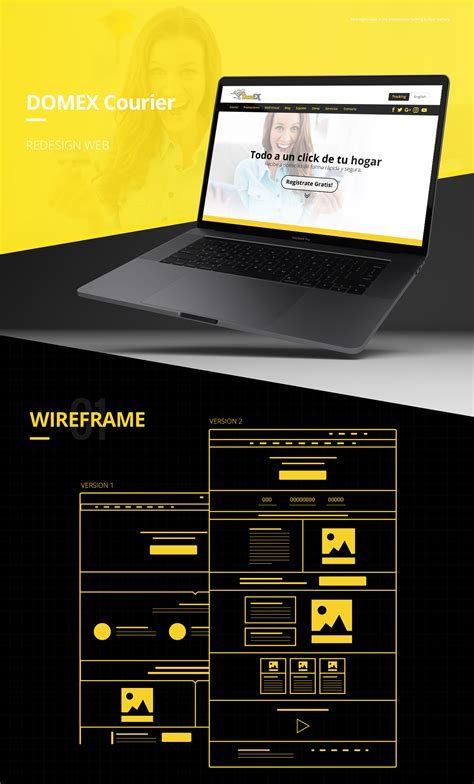 Domex Courier - Redesign web on Behance