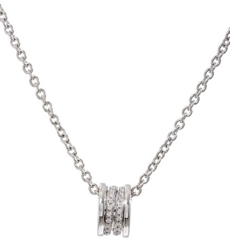 Bvlgari B.ZERO1 18ct White Gold Pendant with Chain - Pendants/Lockets ...