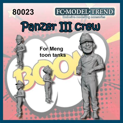 80023 Panzer III crew. Toon. - FCModeltrend