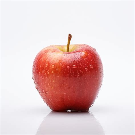 Premium AI Image | An Apple on White Background