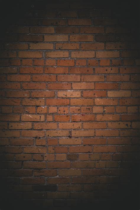 Download Dark Rusty Brown Brick Wall Wallpaper | Wallpapers.com