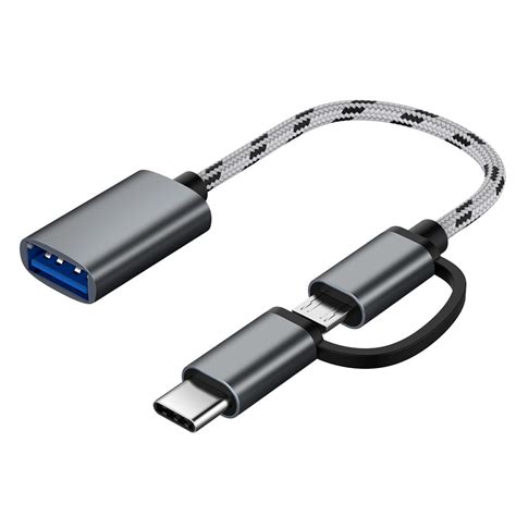 2 en 1 USB 3.0 OTG câble Type C Micro usb vers USB3.0 adaptateur USB-C ...