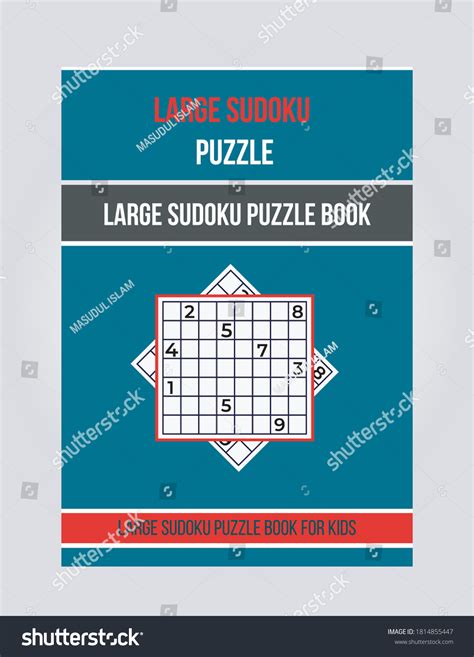 Sudoku Puzzle Books Kids Book Cover Stock Vector (Royalty Free ...