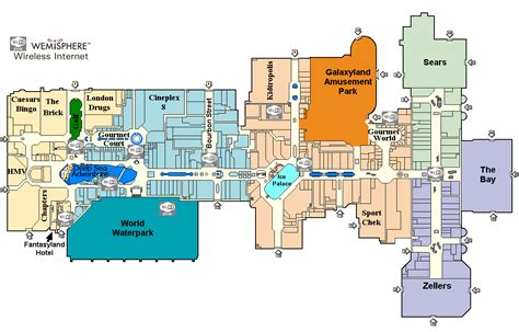 Printable West Edmonton Mall Map | Adams Printable Map