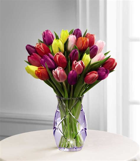 Spring Tulip Bouquet - Oak Farms - Flower Outlet Inc