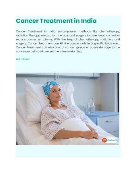 Cancer Treatment in India by patient care - Issuu