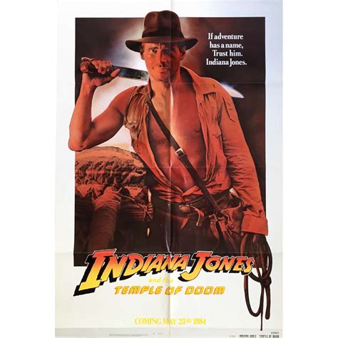 INDIANA JONES AND THE TEMPLE OF DOOM Movie Poster 29x41 in.