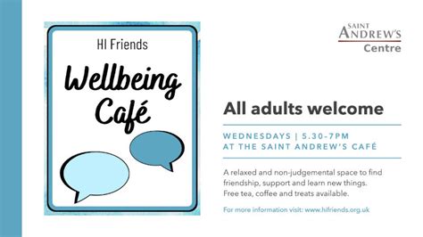 Wellbeing Cafe – St Andrew's Centre