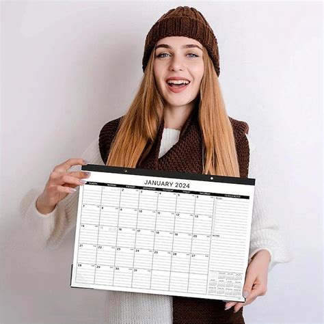 2024 Desk Calendar - 2024-2025 Wall-mounted Desk Calendar 18-month Calendar, Desk Calendar 2024 ...