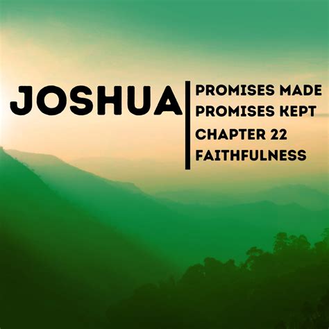 Promises Made, Promises Kept | Faithfulness | Joshua 22 — Redeemer ...