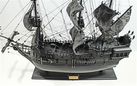 Black Pearl Pirate Ship - Handmade modelship made of wood