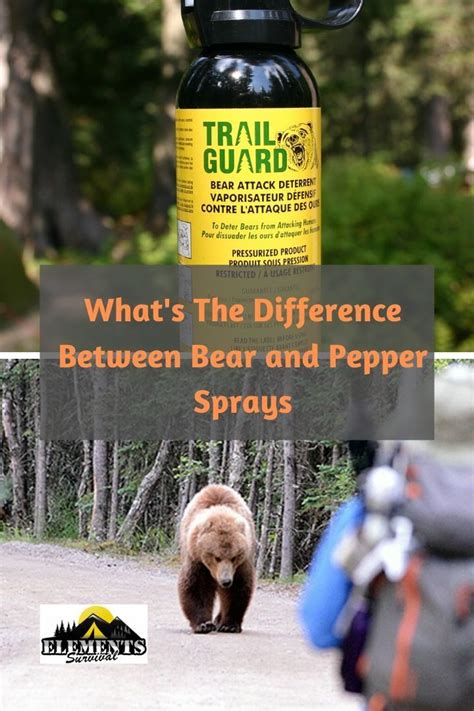 Bear Spray vs Pepper Spray: What is the Difference? | Pepper spray, Bear spray, Spray