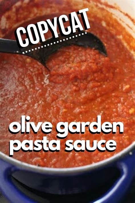 Copycat Olive Garden Spaghetti Sauce