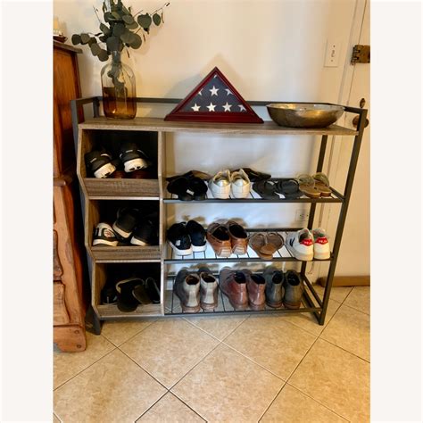 Target Reclaimed Wood Shoe Rack - AptDeco