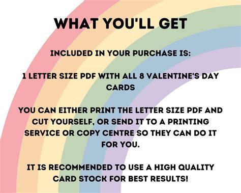 BUNDLE 16 Printable Rainbow Friends Valentines Day Cards, Valentines ...