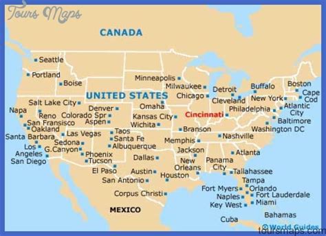 Cincinnati Map Tourist Attractions - ToursMaps.com