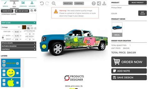 Car sticker designer app for Shopify | Embroidery companies, Old clocks, Digital printer