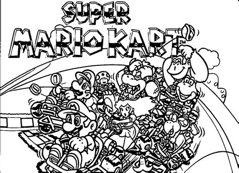 38+ Mario Kart Characters Coloring Pages