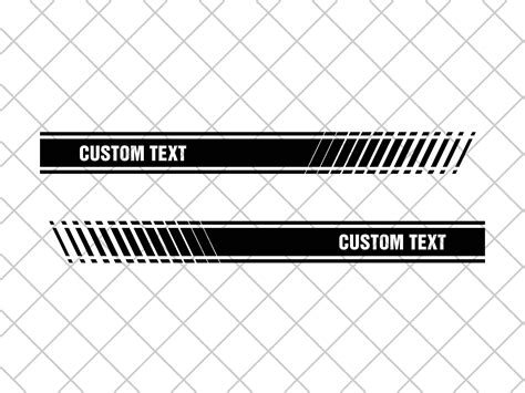 2x Universal Side Stripes / Racing Stripes Decal Sticker Set - Etsy