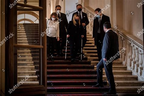 Giorgia Meloni C Matteo Salvini Members Editorial Stock Photo - Stock ...