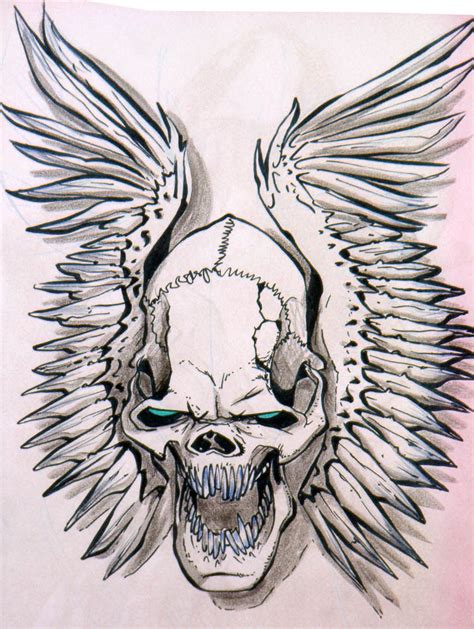 skull wings by heckthor on DeviantArt