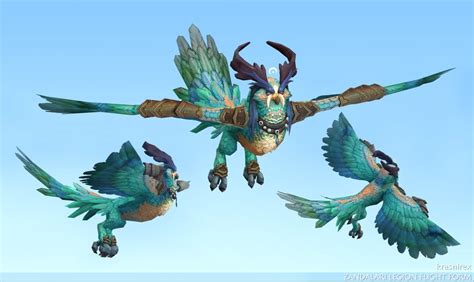 Zandalari Druid Legion Flight Form - Color Concept : wow